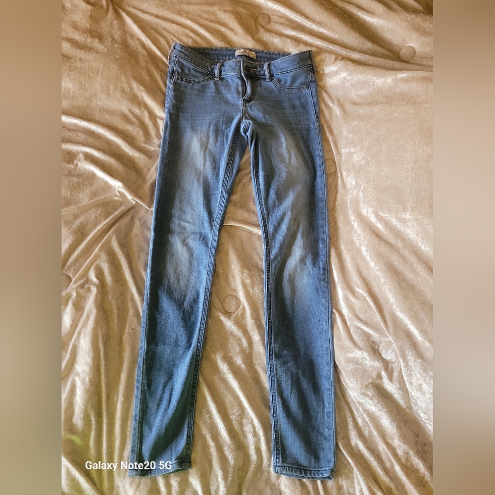 Hollister Blue Skinny Jeans Sleek Fit